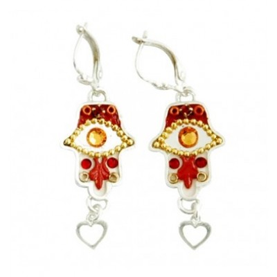 Oriental Hamsa Earrings