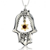 Oriental Kabbalah Inspired Hamsa Pendant