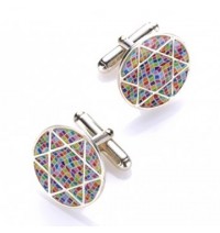 Star of David Cufflinks - Multicolor