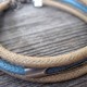  Beige and Sky Blue Triple Layer Men's Bracelet with Oxidized Silver-Plated Element by Gal Cohen