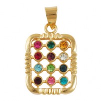 Gold Filled Hoshen Stones Pendant